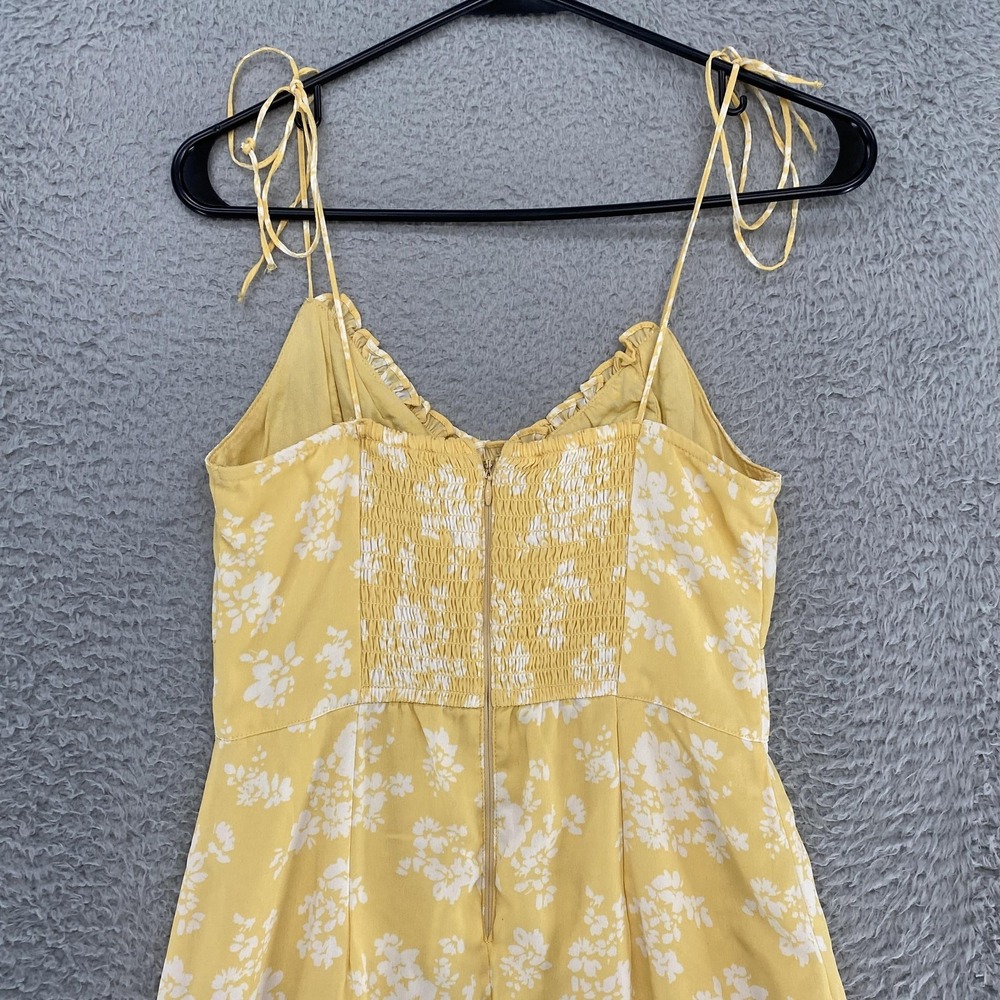 Abercrombie & Fitch Midi Dress Womens XS Floral Milkmaid Babydoll Sundress - Picture 12 of 16